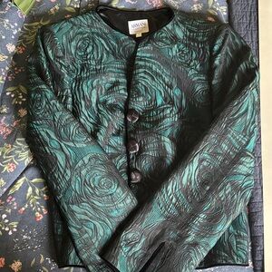 Armani Collezioni Emerald and Ebony Jacket